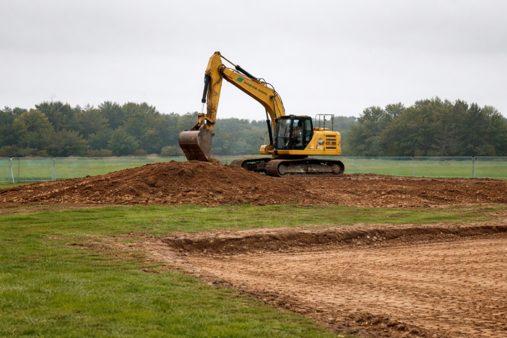 Construction of new skate park at Wigmore Valley Park by Phase One Works
